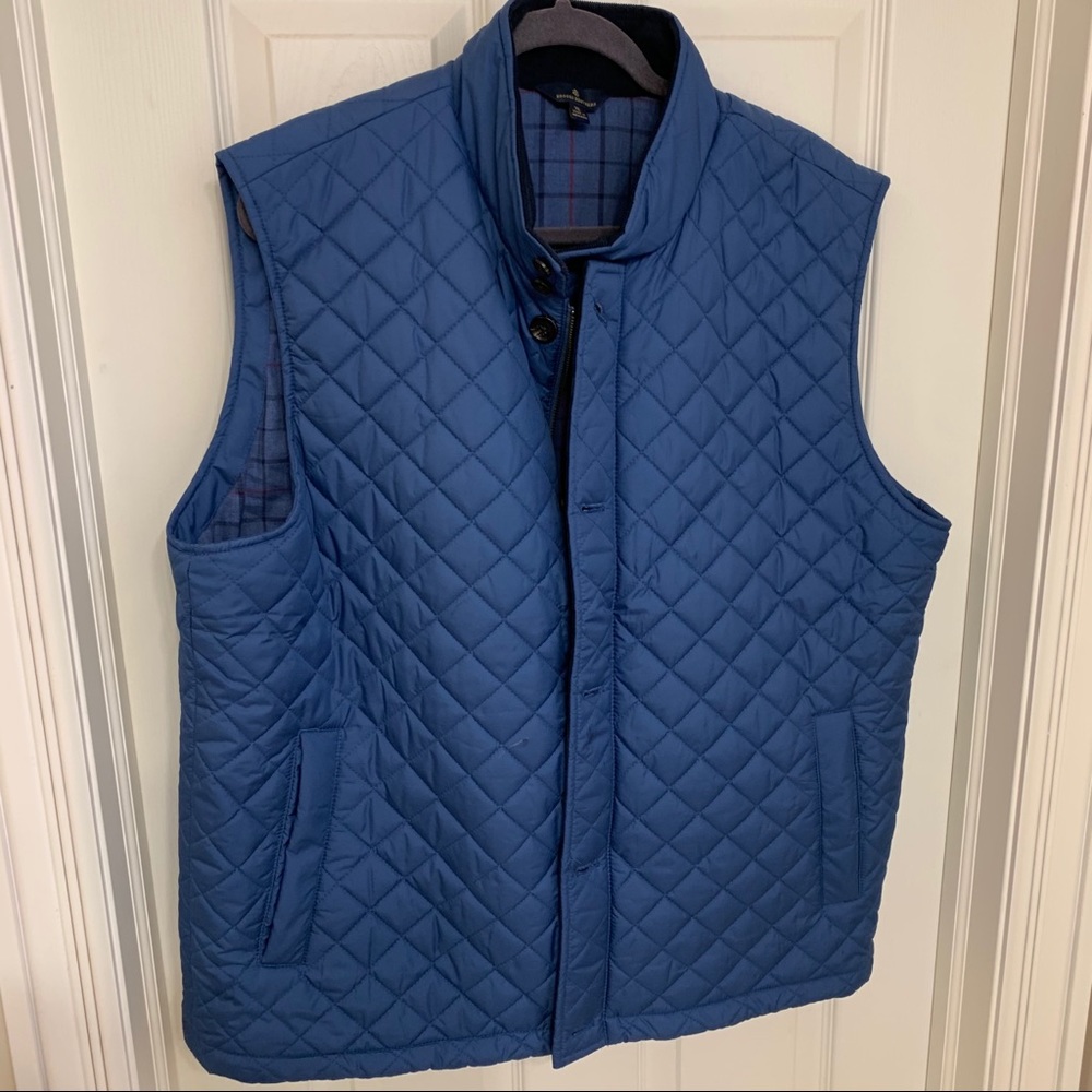 Men's Quilted Blue Vest